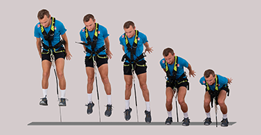 Die neuartige Art des Skisprung Imitationstrainings